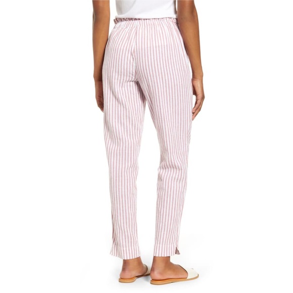 BEACHLUNCHLOUNGE NWT Giavanna Red Paperbag Pants - Picture 2 of 5